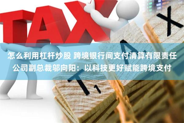 怎么利用杠杆炒股 跨境银行间支付清算有限责任公司副总裁邬向阳：以科技更好赋能跨境支付