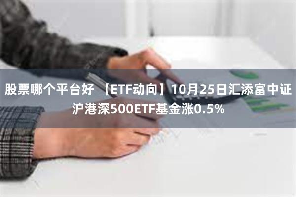 股票哪个平台好 【ETF动向】10月25日汇添富中证沪港深500ETF基金涨0.5%