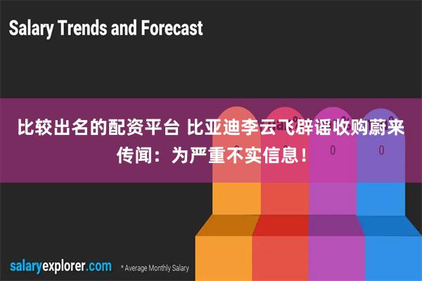 比较出名的配资平台 比亚迪李云飞辟谣收购蔚来传闻：为严重不实信息！